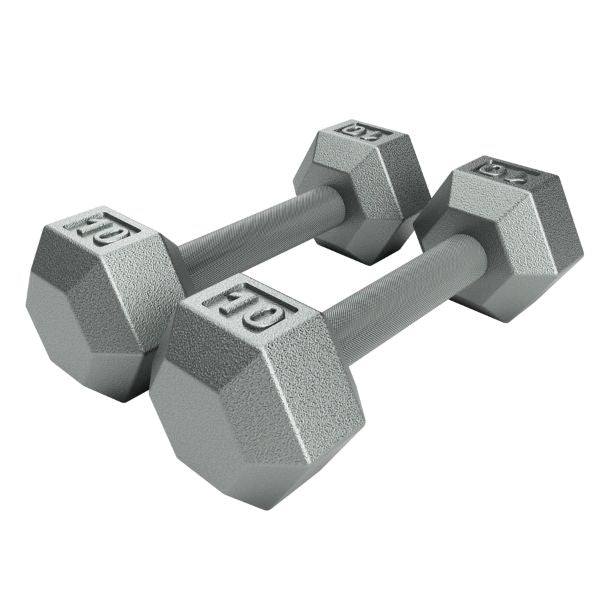 10LB Solid Iron Hex Dumbbell Troy USA