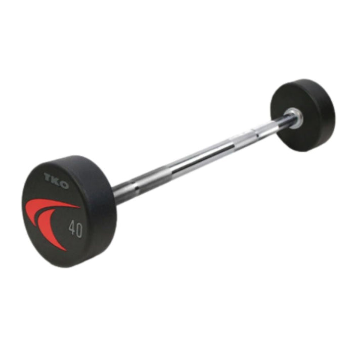 TKO Strength Urethane Barbell Set 20 lb to 110 lb with Rack