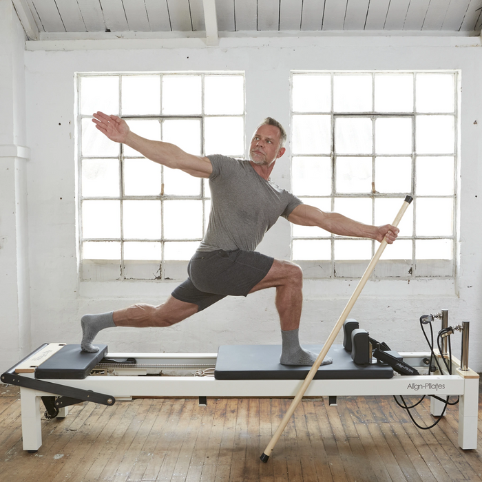 60 inch maple pole reformer exercise