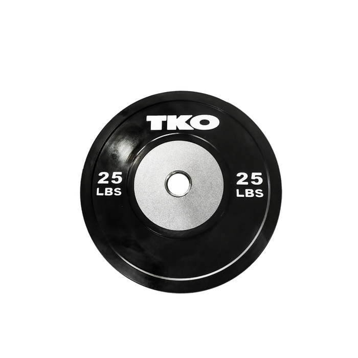 TKO Black Competition Rubber Bumper Plates 802CBP