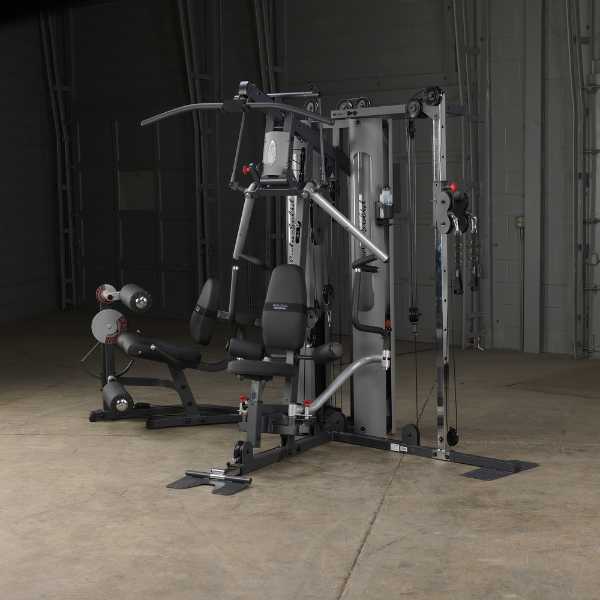 Body-Solid G10B Bi Angular Multi Stack Home Gym Room Setup