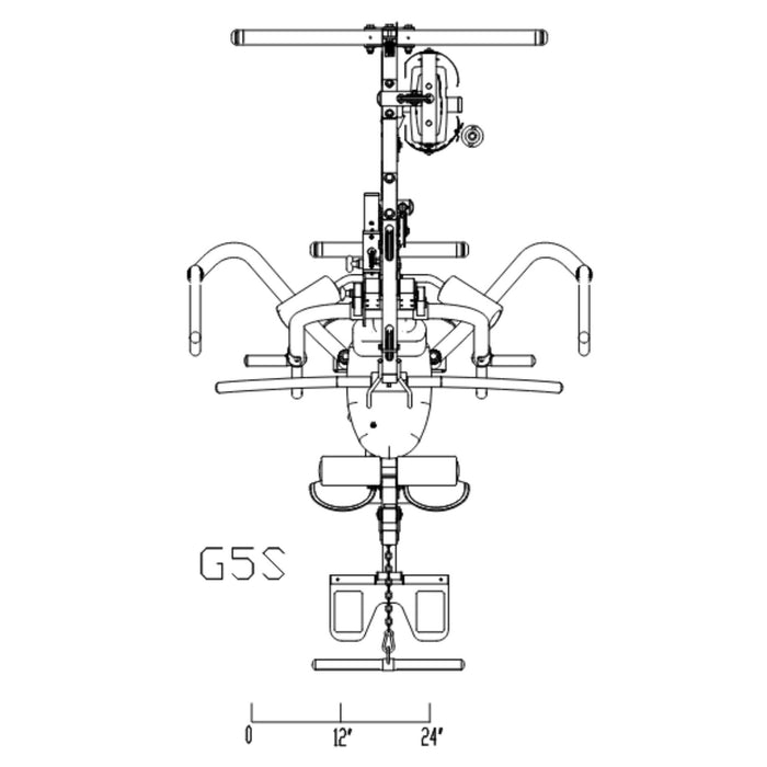 Body Solid G5S Dimensions