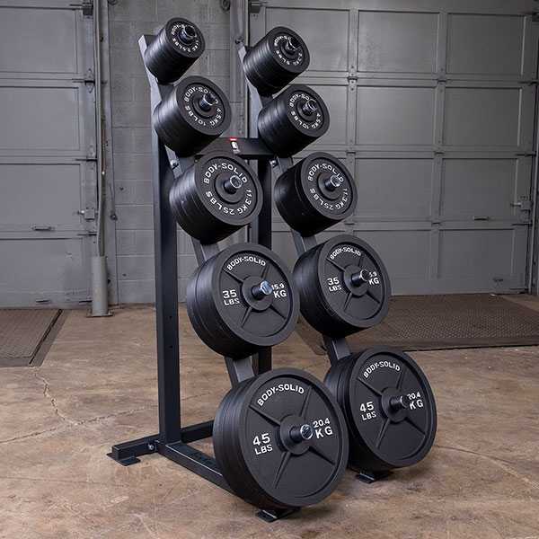 Body-Solid OPB Cast Iron Plate With Rack