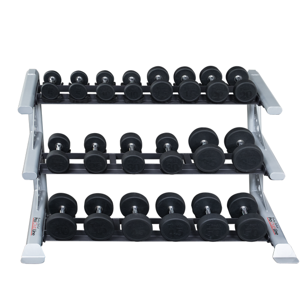 Body Solid Pro Clubline SDKR1000SD 3 Tier Saddle Dumbbell Rack