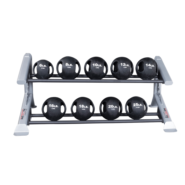 Body Solid Pro Clubline SDKR500MB 2 Tier Medicine Ball Rack