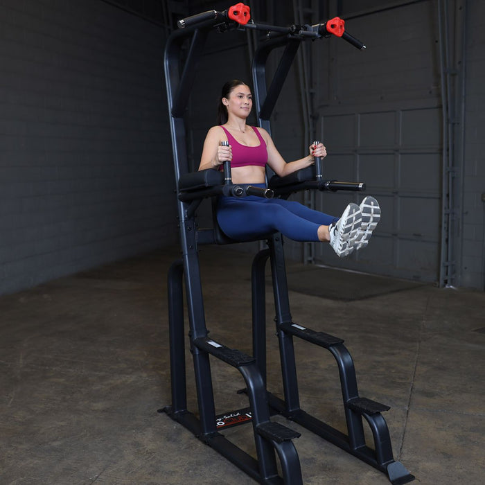 Body-Solid Pro Clubline Vertical Knee Raise Chin Dip Workout