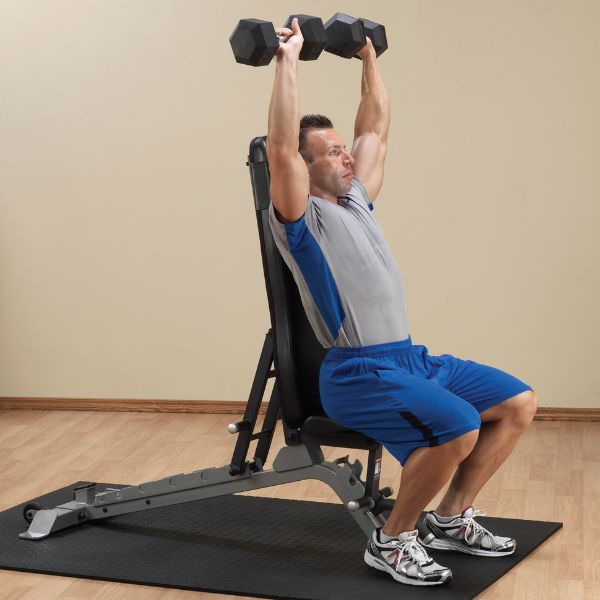 Body Solid SFID325 Pro Clubline Adjustable Weightlifting Bench Male