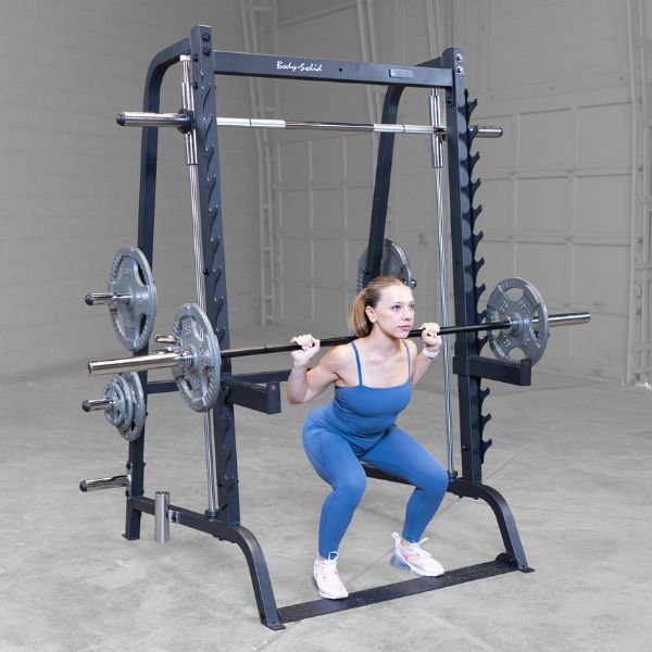 Body-Solid Series 7 Smith Machine - GS348B Female Shoulder Press