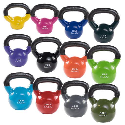Body Solid Tools KBV Vinyl Coated KettlebellsBody Solid Tools KBV Vinyl Coated Kettlebells