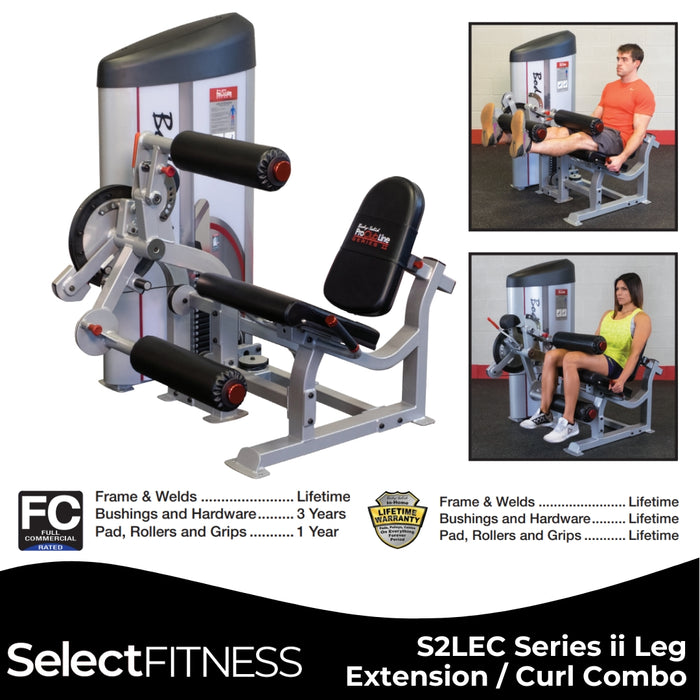 Body solid commercial leg extension curl machine s2lec highlights