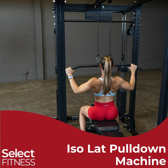 Body solid power rack lat pulldown