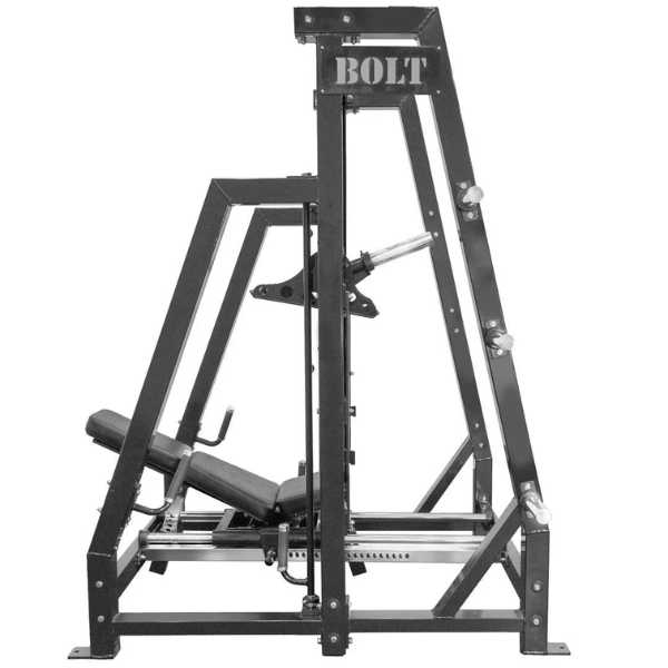 Bolt Fitness Disciple Adjustable Vertical Leg Press Side View