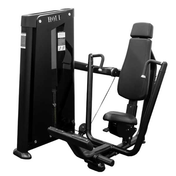 Bolt Fitness Seated Chest Press Shock Series Front Left View