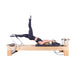 Female User Of Align-Pilates M8-Pro Maple Wood Reformer