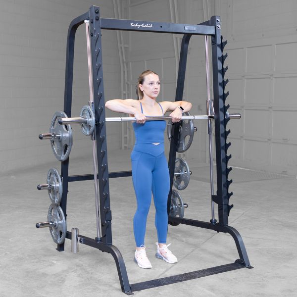 GS348B Series 7 Smith Machine by Body-Solid Female Lift