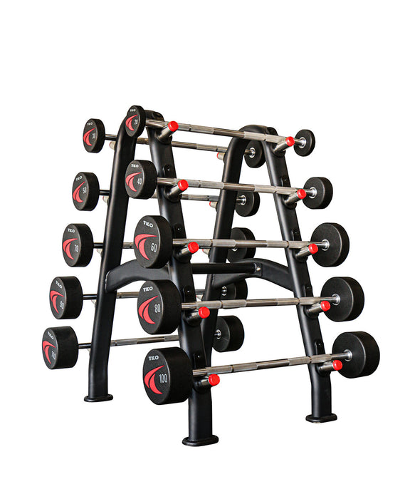 TKO Strength 10 Pair Fixed Barbell Rack