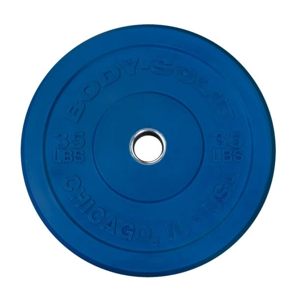 Body Solid OBPXC Chicago Extreme Colored Bumper Plates
