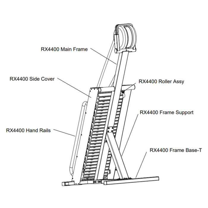 RX4400 Spartan Climb Combo Rope Tread Machine Parts
