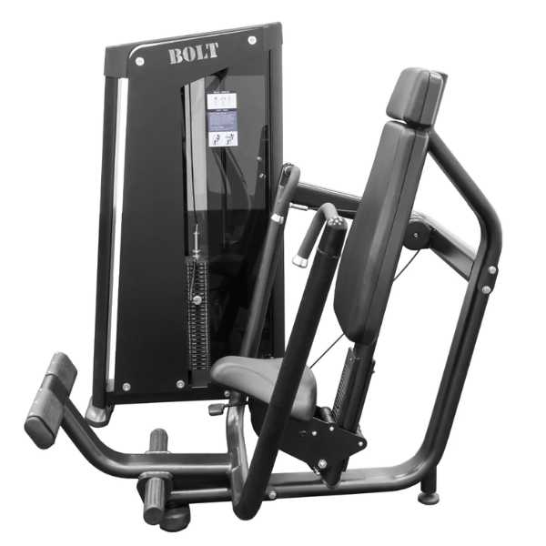 Side View of Bolt Fitness Seated Chest Press Machine