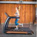 T676 Status Eco-Natural Treadmill female user running
