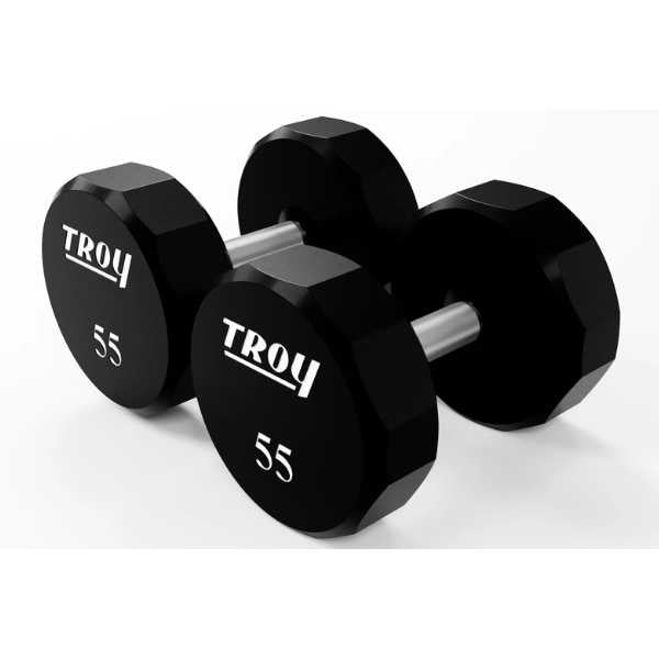 Troy Barbell 12 Sided Urethane Dumbbell 55 lbs