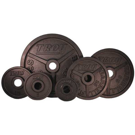 Troy Barbell Olympic Black Machined Plate Set