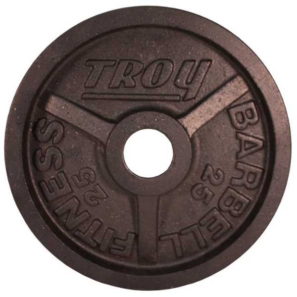Troy Barbell Olympic Black Machined Premium Plate 25LB