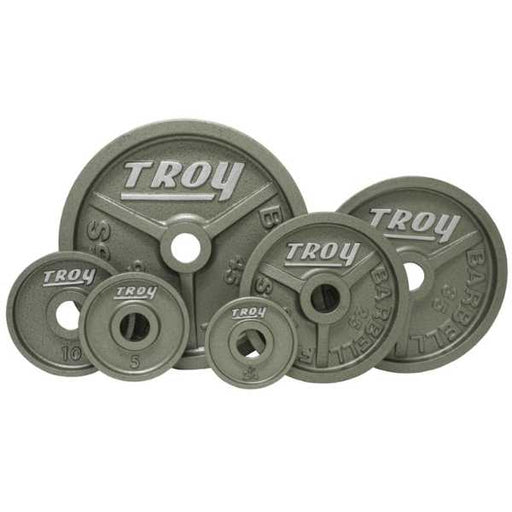 Troy Barbell Wide Flange Premium Grade Machined Olympic Plate Set