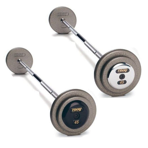 Troy Pro Style Fixed Barbell Set Gray