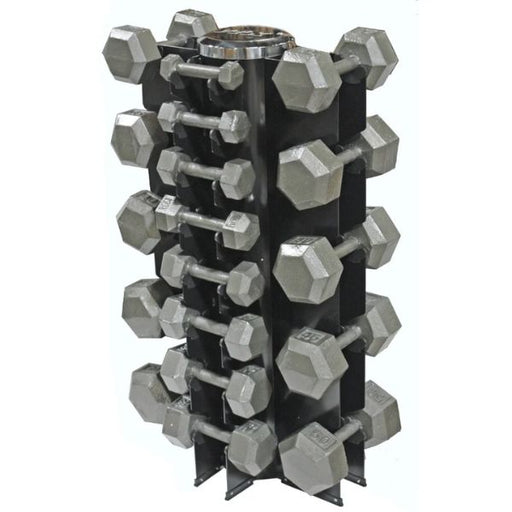 Troy USA Sports Iron Hex Dumbbell Set VERTPAC-IHD50G