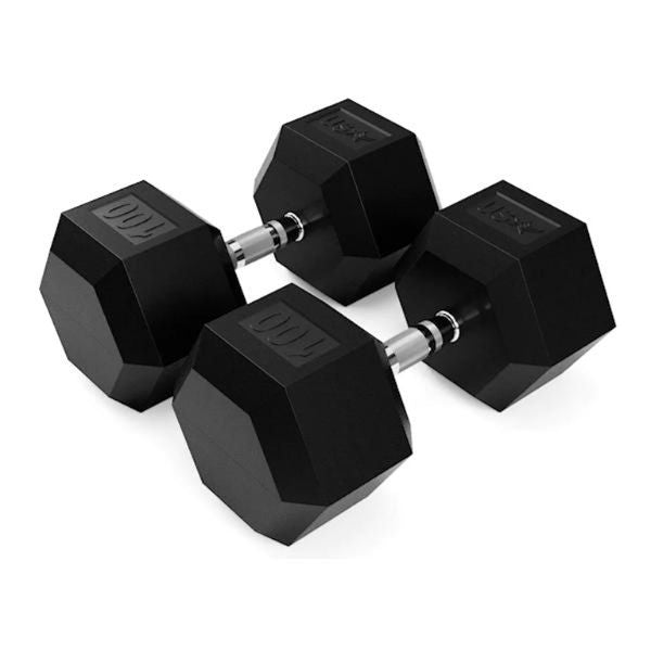Troy USA Sports Rubber Hex Dumbbell 100LB