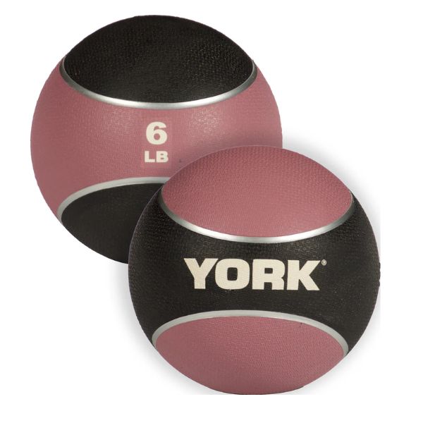 York 6lb Medicine Rubber Ball Pink