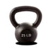 York Barbell 25lb Single Kettlebell Black