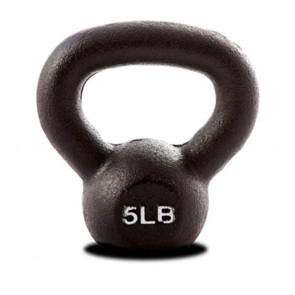 York Barbell 5lb Single Kettlebell Black