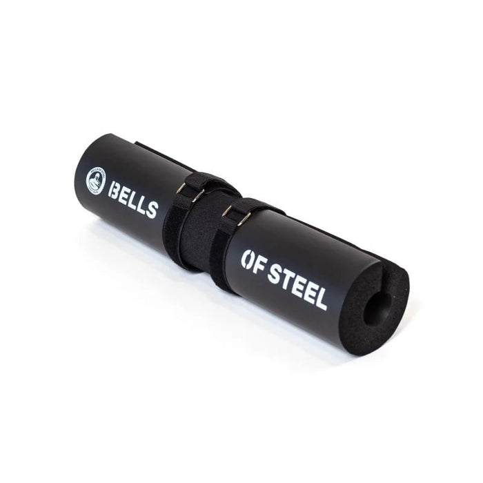 Bells Of Steel Barbell Pads With Straps Black