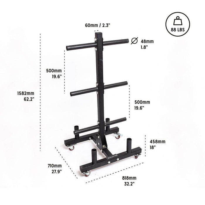 Bells Of Steel Bumper Plate Weight Tree And Bar Holder 2.0