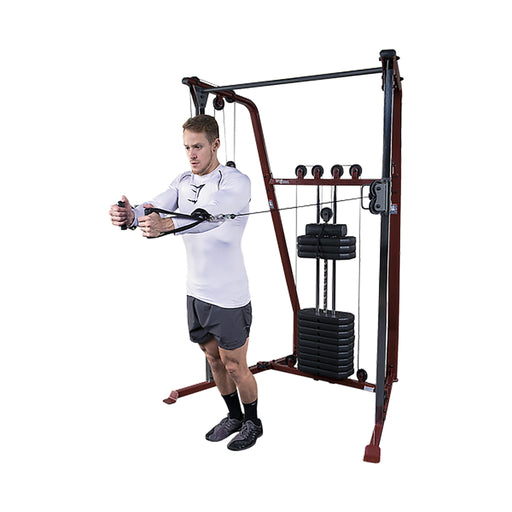 best fitness bfft10r functional trainer corner view with model