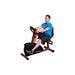 best fitness recumbent exercise bike bfrb1 side view with model