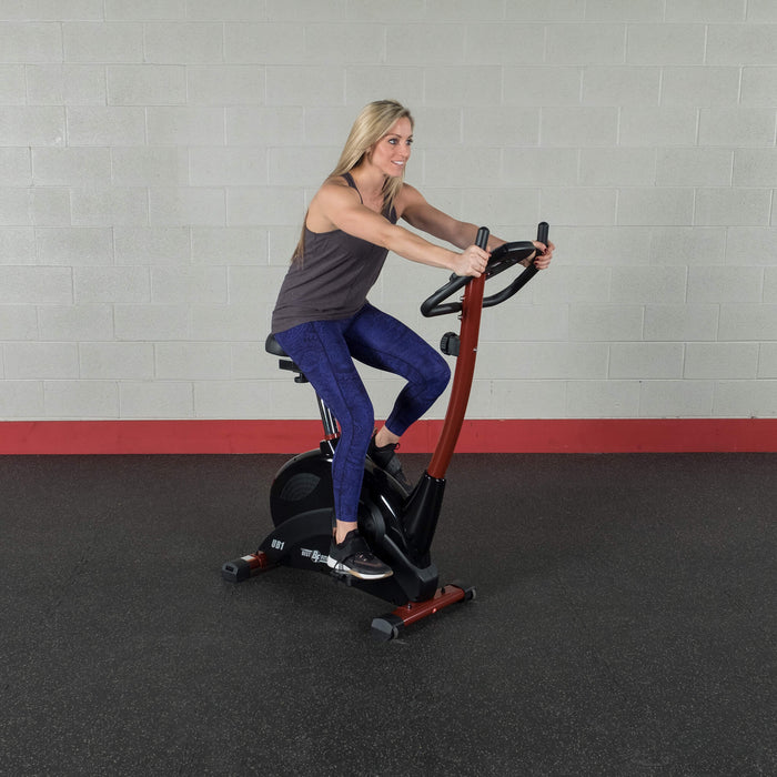best fitness upright bike bfub1 seated position