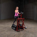 bfe2 best fitness elliptical trainer with model corner view