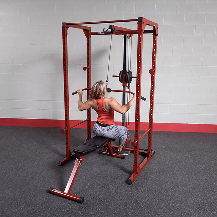 bfpr100 power rack with lat lat pull woman