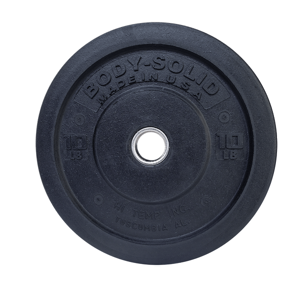 Body Solid 260Lb Premium Bumper Weight Plate Set OBPH260 260 Lbs. Set