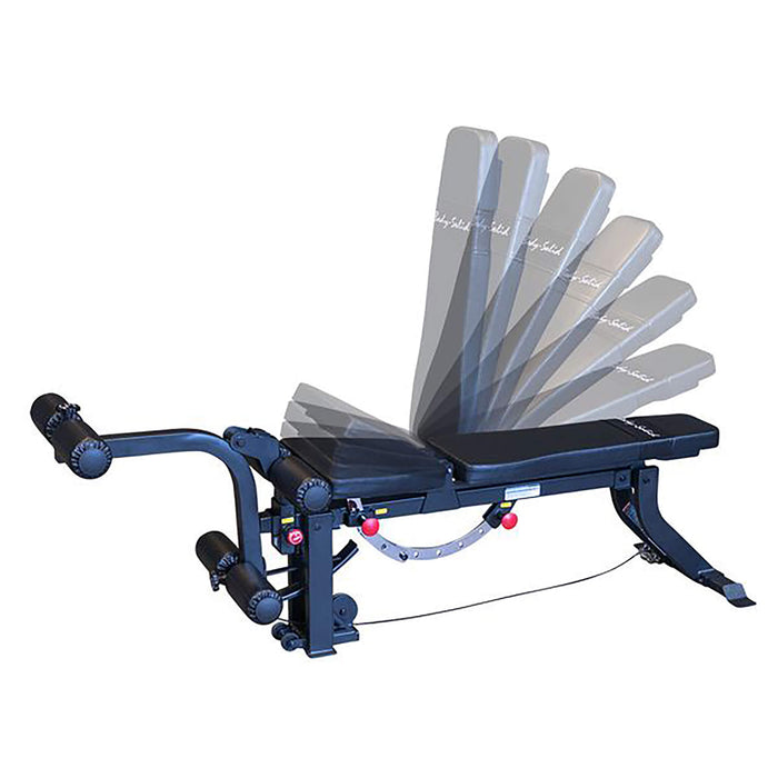 body solid adjustable bench gleg in motion