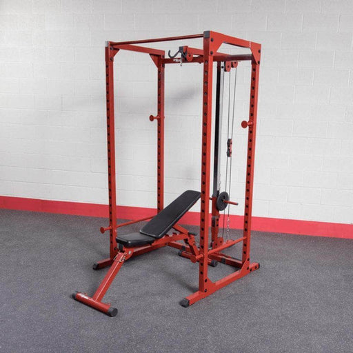 Body Solid Best Fitness BFPR100 Power Rack with Lat Pulldown Package