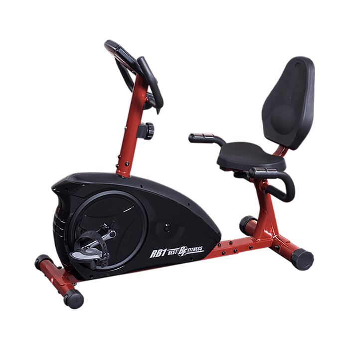 body solid best fitness recumbent exercise bike bfrb1 side view