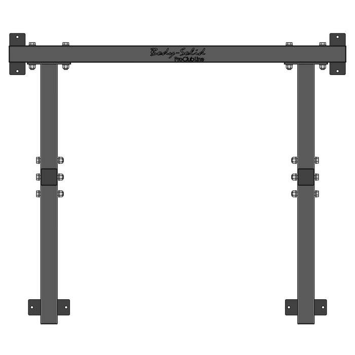 body solid commercial squat stand spr250 top view