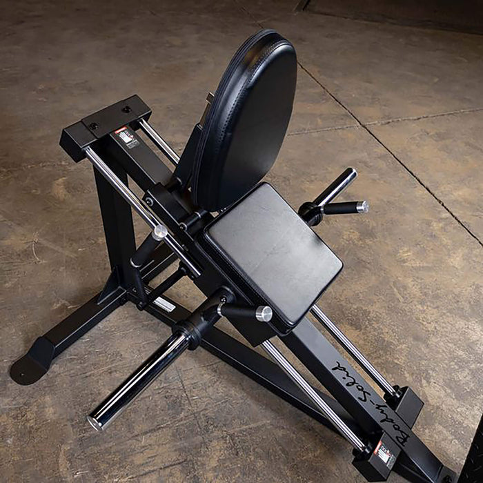 body solid compact leg press gclp100 top view