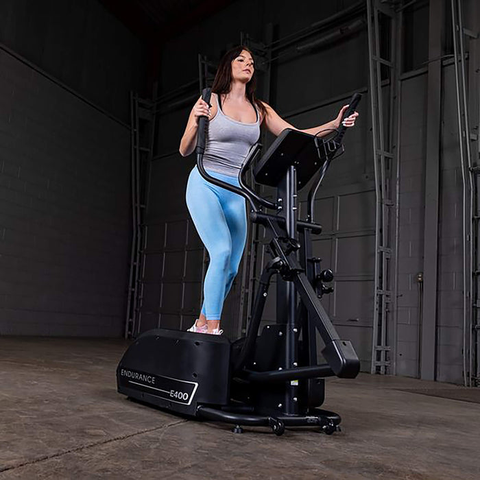 body solid e400 elliptical trainer exercise front view