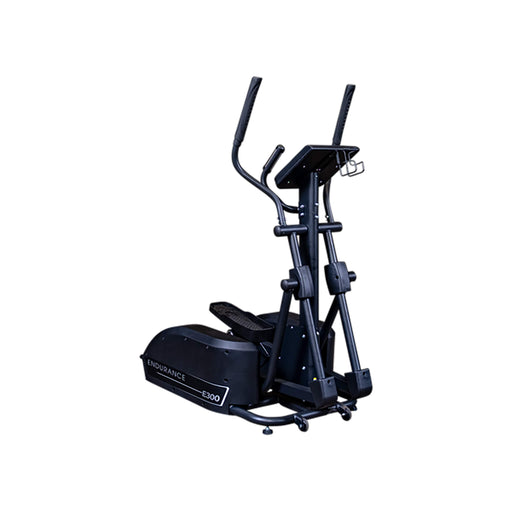 body solid endurance e300 elliptical trainer corner view