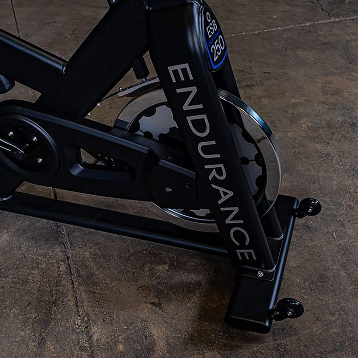 body solid exercise bike esb250 transport wheels